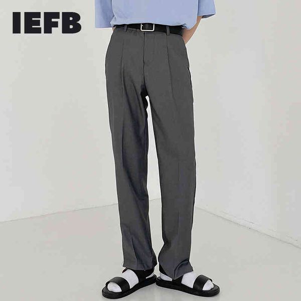 iefb straight suit pants men's spring autumn casual pants korean loose side split korean trend business trousers 9y6954 210524, Black
iefb straight suit pants men's spring autumn casual pants korean loose side split korean trend business trousers 9y6954 210524, Black
