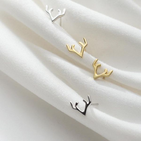 other modian cute antlers stud earring for women genuine 925 sterling silver gold color hypoallergenic ear pin fine jewelry girl gift, Golden;silver
other modian cute antlers stud earring for women genuine 925 sterling silver gold color hypoallergenic ear pin fine jewelry girl gift, Golden;silver
