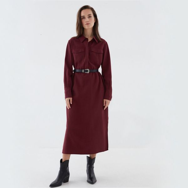 dresses women vintage burgundy midi front pockets long sleeve office solid color split straight basic casual lady dress, Black;gray
dresses women vintage burgundy midi front pockets long sleeve office solid color split straight basic casual lady dress, Black;gray