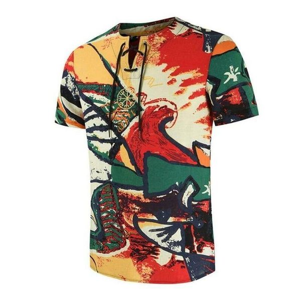 men's t-shirts men t shirt summer tees ethnic printed striped short sleeve casual holiday beach clothing, White;black
men's t-shirts men t shirt summer tees ethnic printed striped short sleeve casual holiday beach clothing, White;black