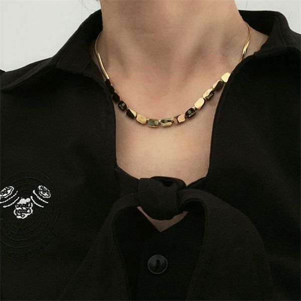 chokers design small square necklace snake bone chain clavicle choker party fashion jewelry women girl gift wholesale, Golden;silver
chokers design small square necklace snake bone chain clavicle choker party fashion jewelry women girl gift wholesale, Golden;silver