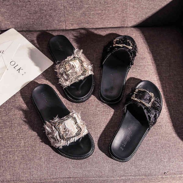 flip flop summer bohemian style versatile beach sandals fashion women's slippers, Black
flip flop summer bohemian style versatile beach sandals fashion women's slippers, Black