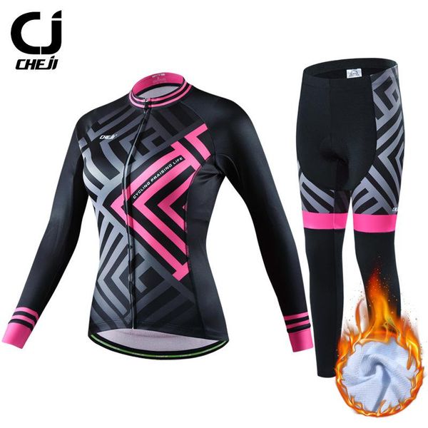 racing sets cheji women thermal fleece cycling jersey set winter warm mtb bicycle clothing breathable mountain bike road clothes, Black;blue
racing sets cheji women thermal fleece cycling jersey set winter warm mtb bicycle clothing breathable mountain bike road clothes, Black;blue