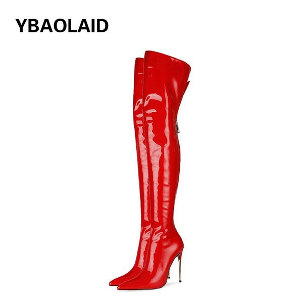 boots autumn and winter style patent leather pointed back zipper stiletto high heel fashion over-the-knee, Black
boots autumn and winter style patent leather pointed back zipper stiletto high heel fashion over-the-knee, Black