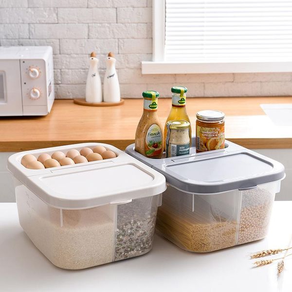 storage bottles & jars rice barrel, insect proof, moisture proof and sealed box 20 jin tank household kitchen flour
storage bottles & jars rice barrel, insect proof, moisture proof and sealed box 20 jin tank household kitchen flour