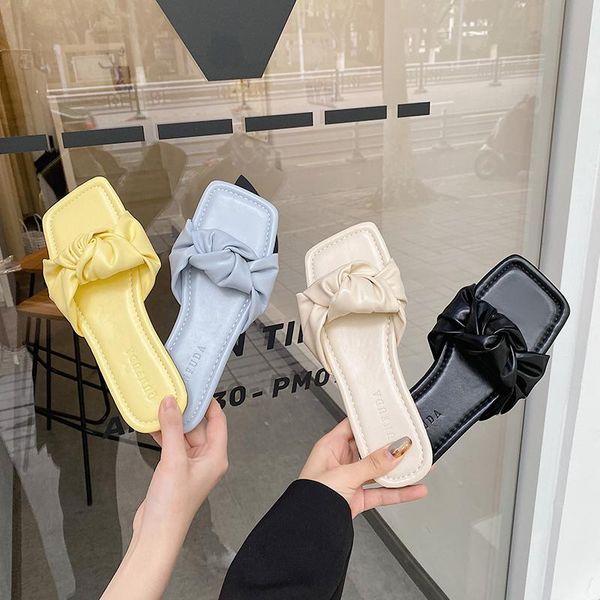 slippers women summer square toe female shoes butterfly-knot slides fashion low rubber 2021 flat beach luxury pu basic fema, Black
slippers women summer square toe female shoes butterfly-knot slides fashion low rubber 2021 flat beach luxury pu basic fema, Black