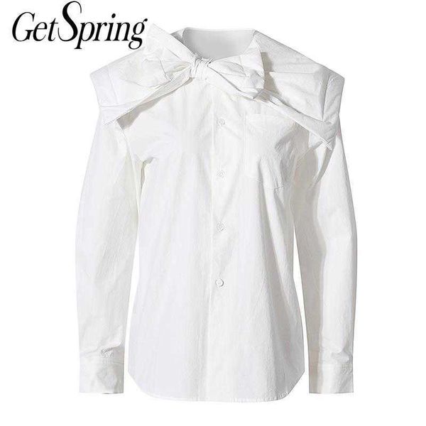 getspring women blouse cotton white shirt elegant shirts bow long sleeve vintage retro ladies autumn spring 210601
getspring women blouse cotton white shirt elegant shirts bow long sleeve vintage retro ladies autumn spring 210601