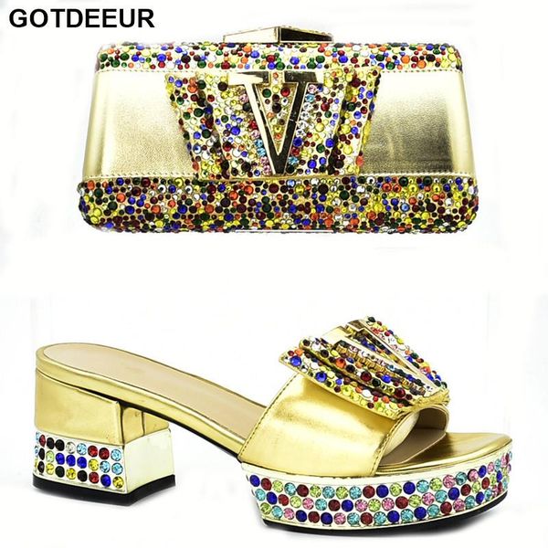 dress shoes gold nigerian party shoe and bag sets ladies italian set decorated with rhinestone women in italy, Black
dress shoes gold nigerian party shoe and bag sets ladies italian set decorated with rhinestone women in italy, Black