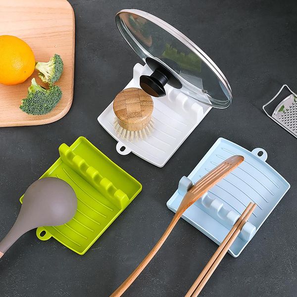 silicone tableware rack with drip pad suitable for a variety of kitchen storage & organization