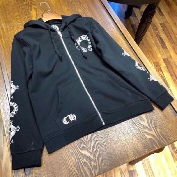 chrome/heartslovers' fashion br crosin wear zipper hooded sweater men's women's same print loose cotton hoodie spring and a, Black
chrome/heartslovers' fashion br crosin wear zipper hooded sweater men's women's same print loose cotton hoodie spring and a, Black