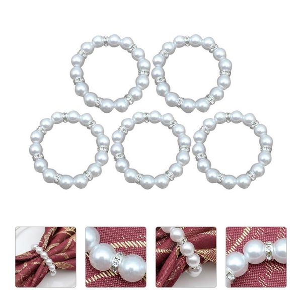napkin rings 5pcs imitation pearls wedding party table decoration holder 
napkin rings 5pcs imitation pearls wedding party table decoration holder