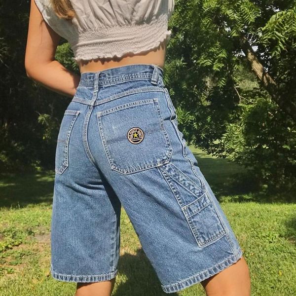 women's jeans b-toto american retro light color high waist patch denim shorts trendy ins five-point pants 2021 fashion, Blue
women's jeans b-toto american retro light color high waist patch denim shorts trendy ins five-point pants 2021 fashion, Blue