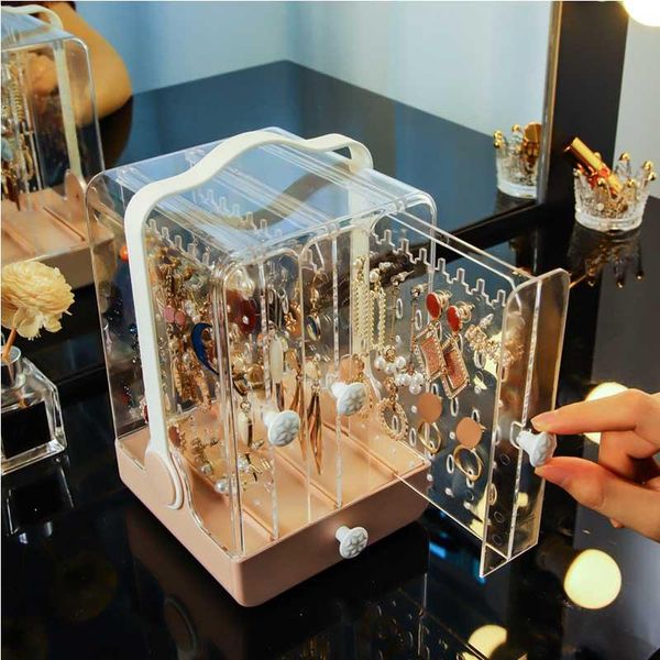 jewelry pouches, bags portable earrings ring display stand shelf dustproof plastic storage box drawer women necklace bracelet organizer case, Pink;blue
jewelry pouches, bags portable earrings ring display stand shelf dustproof plastic storage box drawer women necklace bracelet organizer case, Pink;blue