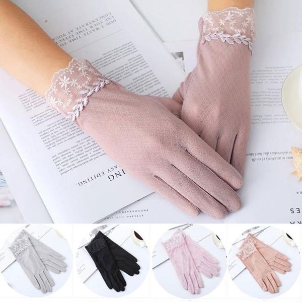 five fingers gloves summer driving female riding sunscreen anti-ultraviolet thin silk lace anti-uv touch screen viscose, Blue;gray
five fingers gloves summer driving female riding sunscreen anti-ultraviolet thin silk lace anti-uv touch screen viscose, Blue;gray