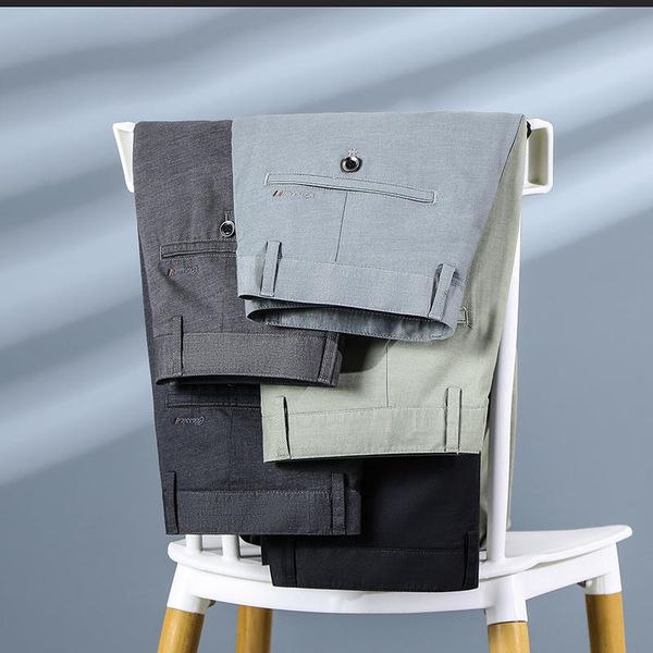 men's pants modal tencel thin casual spring summer straight loose business suit trousers male classic brand clothes, Black
men's pants modal tencel thin casual spring summer straight loose business suit trousers male classic brand clothes, Black