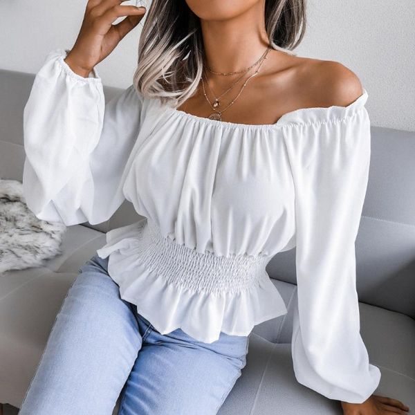 women's blouses & shirts elegantes summer white puff long sleeve shirt and slash neck woman blusas mujer women plus size
women's blouses & shirts elegantes summer white puff long sleeve shirt and slash neck woman blusas mujer women plus size