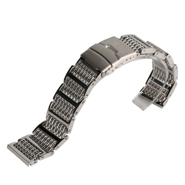watch bands 20mm 22mm 24mm watchband silver stainless steel wristwatch band strap fashion bracelet replacement men's accessories, Black;brown
watch bands 20mm 22mm 24mm watchband silver stainless steel wristwatch band strap fashion bracelet replacement men's accessories, Black;brown