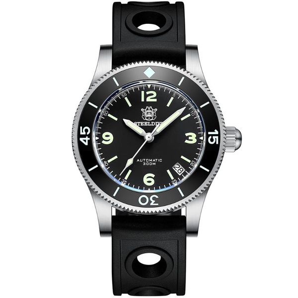 wristwatches sd1952 steeldive 316l stainless steel 30atm ceramic bezel automatic japan nh35 genuine leather strap dive watch, Slivery;brown
wristwatches sd1952 steeldive 316l stainless steel 30atm ceramic bezel automatic japan nh35 genuine leather strap dive watch, Slivery;brown