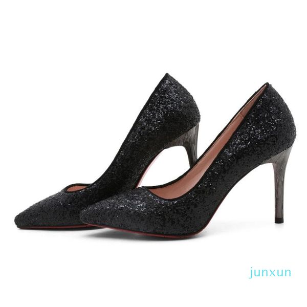 wholesale-dress shoes 2021 wild fashion sequin high heels women shiny pointed toe pumps bridesmaid banquet, Black
wholesale-dress shoes 2021 wild fashion sequin high heels women shiny pointed toe pumps bridesmaid banquet, Black