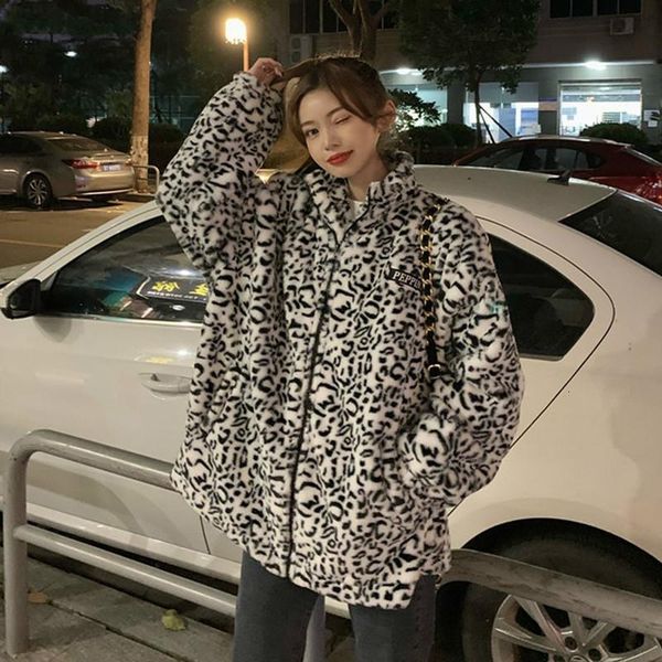 women's fur & faux wool coats warm winter women jacket plus size fuzzy cute jackets milk cow leopard print young ladies coat overcoat g, Black
women's fur & faux wool coats warm winter women jacket plus size fuzzy cute jackets milk cow leopard print young ladies coat overcoat g, Black