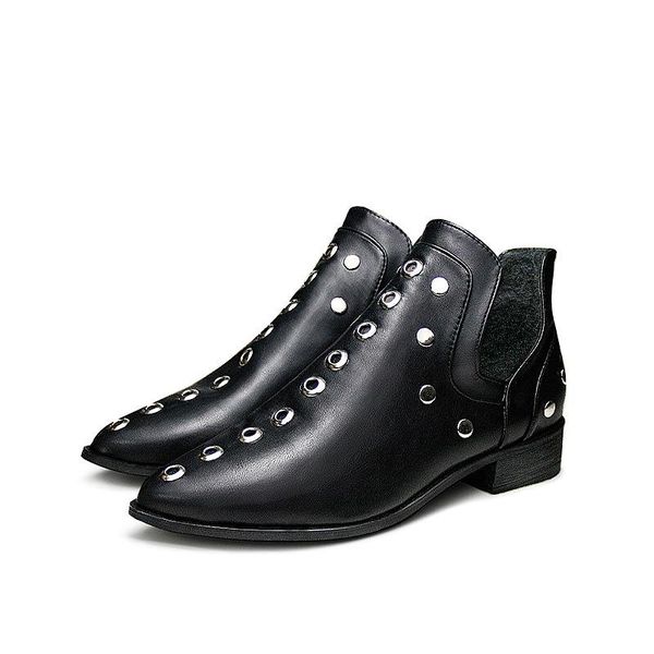 boots 2021 women ankle fashion retro rivet autumn winter pointed toe shoes female low heel footwear plus size 35-43, Black
boots 2021 women ankle fashion retro rivet autumn winter pointed toe shoes female low heel footwear plus size 35-43, Black