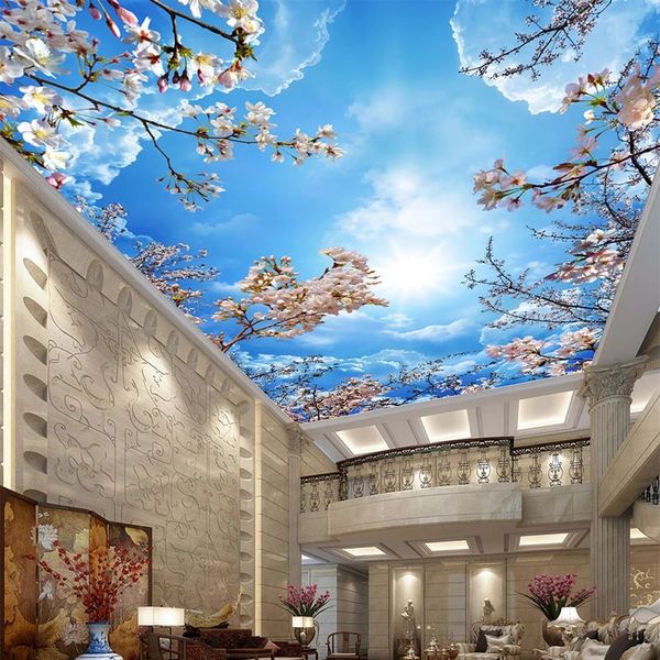 custom ceiling 3d wall cloth classic blue sky white clouds cherry blossoms wallpaper living room l backdrop mural waterproof
custom ceiling 3d wall cloth classic blue sky white clouds cherry blossoms wallpaper living room l backdrop mural waterproof