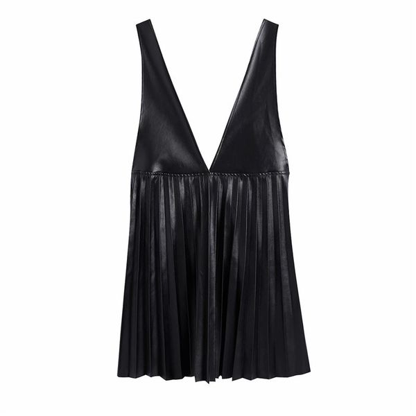 casual dresses autumn stylish lady faux leather za black sleeveless mini women fashion v-neck high waist pleated pu straps dress j, Black;gray
casual dresses autumn stylish lady faux leather za black sleeveless mini women fashion v-neck high waist pleated pu straps dress j, Black;gray