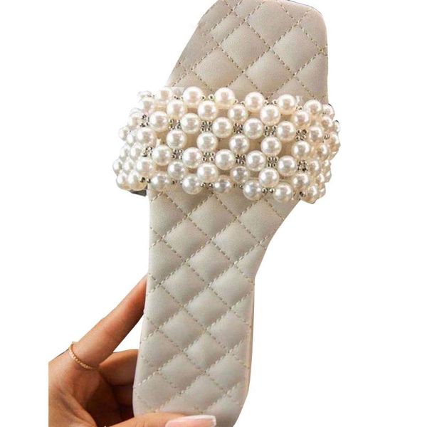 slippers 2021 women comfy square open faux leather imitation pearls beading strap flat slide shoes casual club party beach, Black
slippers 2021 women comfy square open faux leather imitation pearls beading strap flat slide shoes casual club party beach, Black