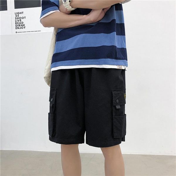 men's 2021 straight shorts stylish summer loose bib overall sweatpants boys pure color pocket more, White;black
men's 2021 straight shorts stylish summer loose bib overall sweatpants boys pure color pocket more, White;black