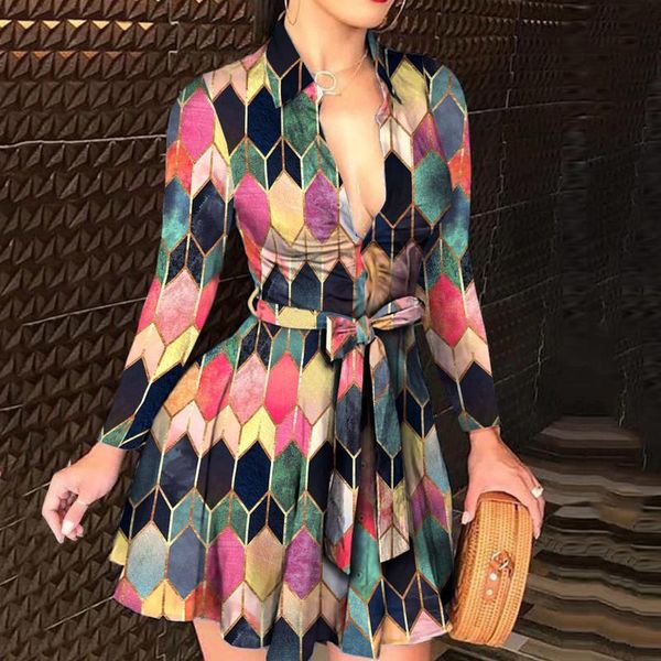casual dresses v neck a-line big swing dress women colordul geometric print long sleeve mini vintage slim for, Black;gray
casual dresses v neck a-line big swing dress women colordul geometric print long sleeve mini vintage slim for, Black;gray