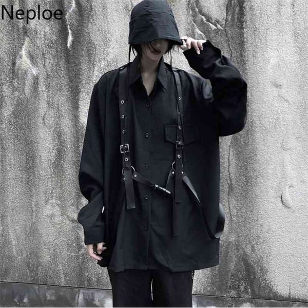 neploe vintage long sleeve black blouse harajuku women men shirt autumn korean bandage blusas medium-long coat 55503 210401, White
neploe vintage long sleeve black blouse harajuku women men shirt autumn korean bandage blusas medium-long coat 55503 210401, White