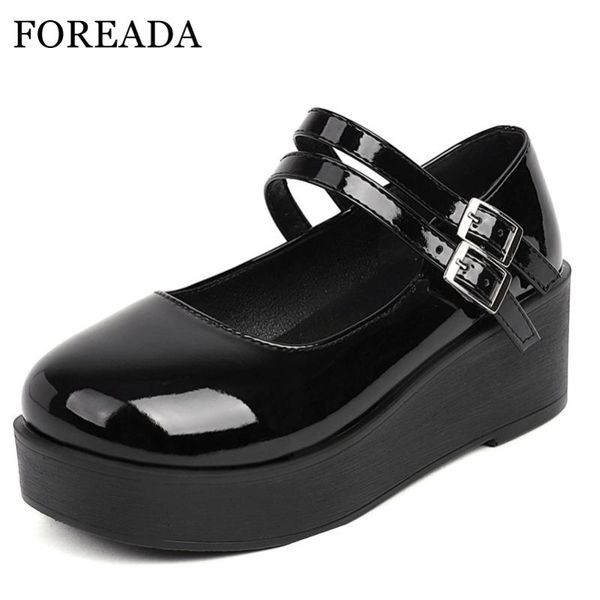dress shoes foreada woman mary janes wedges high heels pumps platform buckle lady footwear round toe janpanes style 34-43, Black
dress shoes foreada woman mary janes wedges high heels pumps platform buckle lady footwear round toe janpanes style 34-43, Black