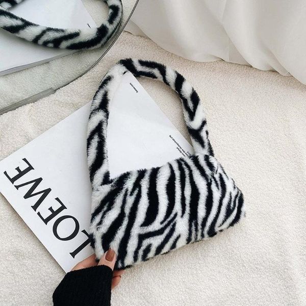 evening bags winter vintage zebra pattern shoulder underarm bag female plush autumn handbag soft warm fur tote purse for lady sac a main
evening bags winter vintage zebra pattern shoulder underarm bag female plush autumn handbag soft warm fur tote purse for lady sac a main