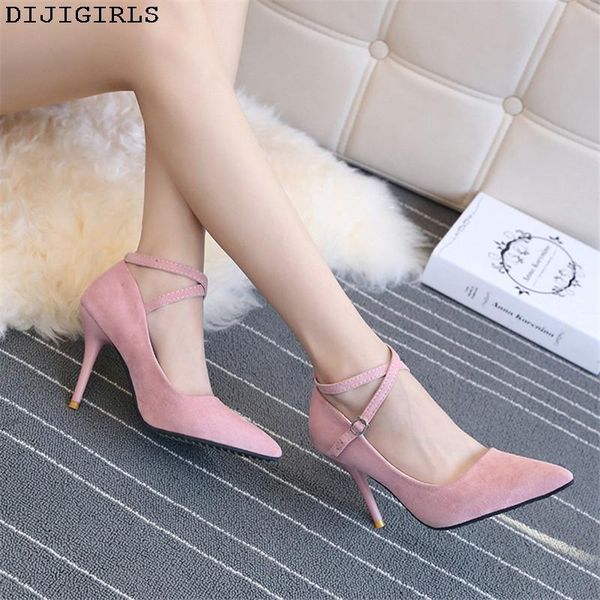 dress shoes brand high heels women pumps fashion wedding stiletto sweet sandals suede pointed toe, Black
dress shoes brand high heels women pumps fashion wedding stiletto sweet sandals suede pointed toe, Black