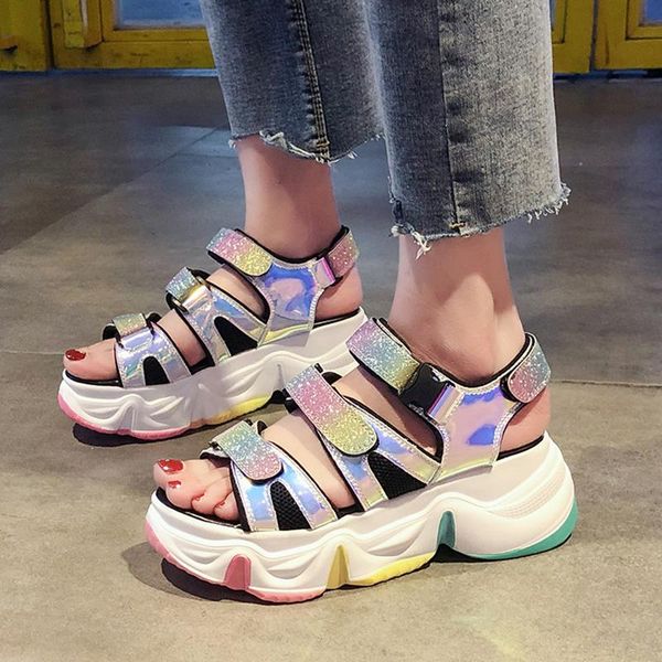 lucyever shiny sequins wedges shoes for women summer ladies black platform sandals laser ankle strap femmes sandales 2021
lucyever shiny sequins wedges shoes for women summer ladies black platform sandals laser ankle strap femmes sandales 2021