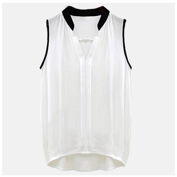 frill lace vetement femme 2021 white sleeveless blouse tulle cute black collar shirt formal shirts women office wear women's blouses
frill lace vetement femme 2021 white sleeveless blouse tulle cute black collar shirt formal shirts women office wear women's blouses