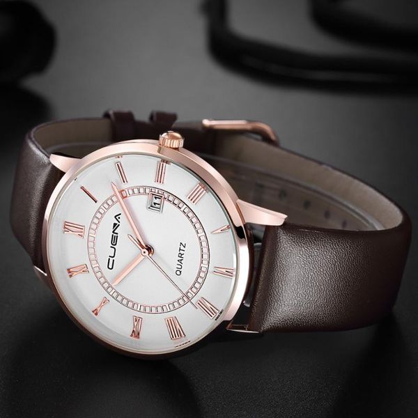 wristwatches retro business men watch fashion rose gold leather casual sports zegarek damski quartz man clock erkek kol saati, Slivery;brown
wristwatches retro business men watch fashion rose gold leather casual sports zegarek damski quartz man clock erkek kol saati, Slivery;brown