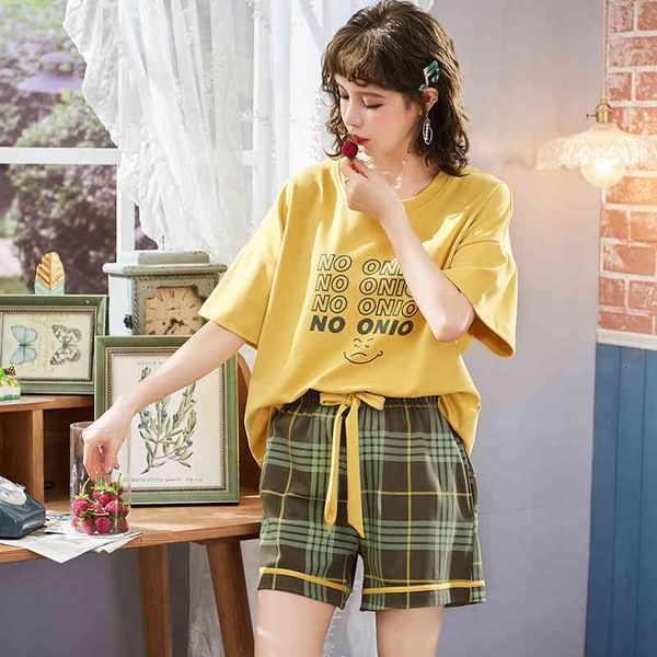 women's sleepwear kpop young girls letter print and plaid shorts pajamas sets female harajuku cotton nighty nightwear 0zty, Black;red
women's sleepwear kpop young girls letter print and plaid shorts pajamas sets female harajuku cotton nighty nightwear 0zty, Black;red