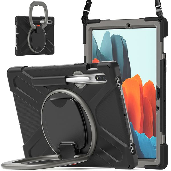 360 rotation kickstand silicone case with shoulder strap pencil slot for samsung galaxy tab s7 t870 t875 shockproof cover
360 rotation kickstand silicone case with shoulder strap pencil slot for samsung galaxy tab s7 t870 t875 shockproof cover