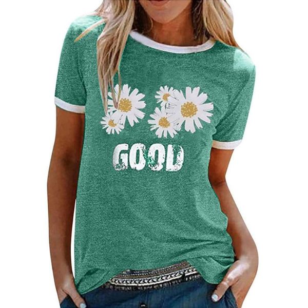 women's t-shirt nclagen floral print good letter harajuku 2021 street fashion loose casual aesthetic omighty summer tshirts, White
women's t-shirt nclagen floral print good letter harajuku 2021 street fashion loose casual aesthetic omighty summer tshirts, White