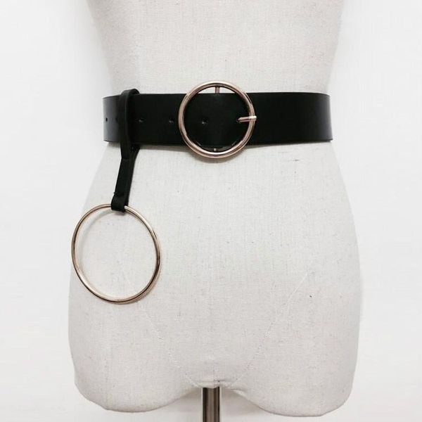round metal circle designer belts for women custom black ring decorative belt all-match simple female tide, Black;brown
round metal circle designer belts for women custom black ring decorative belt all-match simple female tide, Black;brown