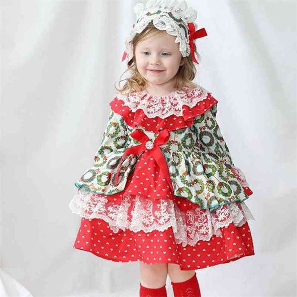 court style spring baby girls long sleeve printing dresses children summer kids girl princess clothing 210521, Red;yellow
court style spring baby girls long sleeve printing dresses children summer kids girl princess clothing 210521, Red;yellow