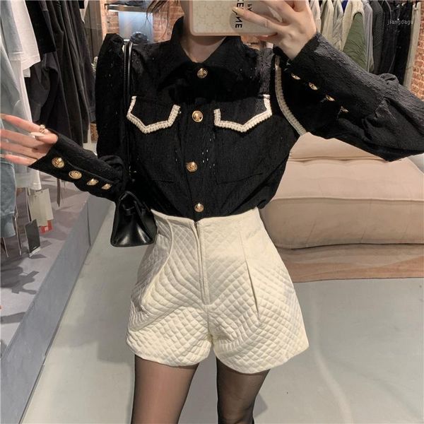 womens and blouses 2021 spring autumn korean niche temperament lapel pocket button black shirt bustier femme vestidos women's & shirts, White
womens and blouses 2021 spring autumn korean niche temperament lapel pocket button black shirt bustier femme vestidos women's & shirts, White