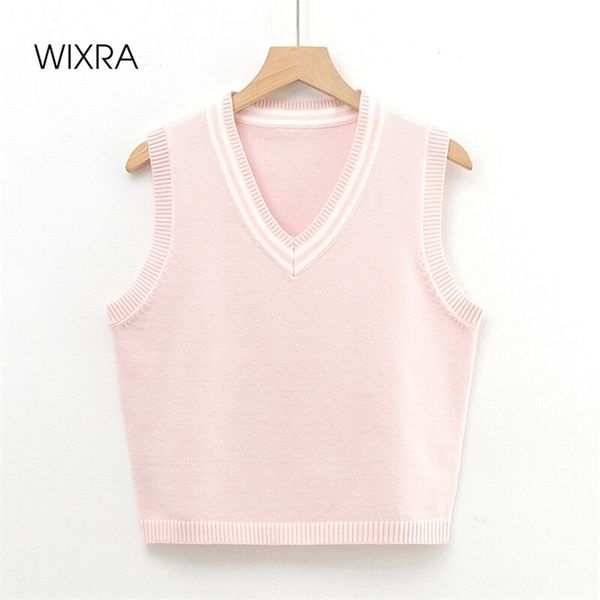wixra womens vest sweater v neck sleeveless jumpers ladies preppy stylish pink knitted spring new 210419, White;black
wixra womens vest sweater v neck sleeveless jumpers ladies preppy stylish pink knitted spring new 210419, White;black