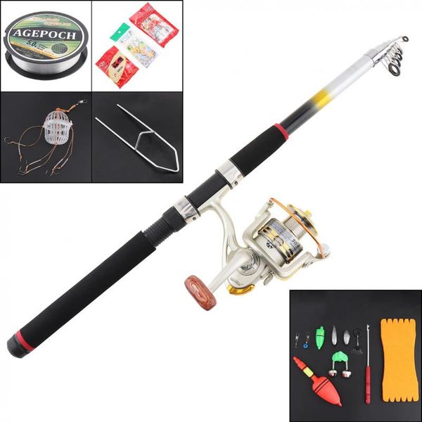 15pcs 2.4m carbon fishing rod reel combos full kit spinning pole lure line hook track tool set for ocean boat rods
15pcs 2.4m carbon fishing rod reel combos full kit spinning pole lure line hook track tool set for ocean boat rods