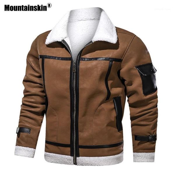 mountainskin men's plush leather jacket men warm thick slim fit casual pu winter winproof coat eu size mt065 fur & faux, Black
mountainskin men's plush leather jacket men warm thick slim fit casual pu winter winproof coat eu size mt065 fur & faux, Black