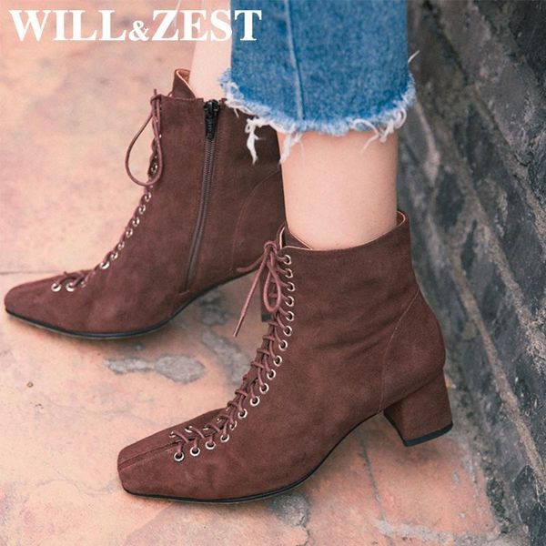 boots will&zest female winter booties woman high heel women's footwear shoes lace up pointe punk fetish booty 9bov, Black
boots will&zest female winter booties woman high heel women's footwear shoes lace up pointe punk fetish booty 9bov, Black