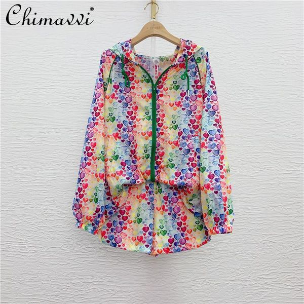 women's tracksuits 2021 summer printed loose hooded cardigan women drawstring high waist casual shorts lady sun protection two pieces s, Gray
women's tracksuits 2021 summer printed loose hooded cardigan women drawstring high waist casual shorts lady sun protection two pieces s, Gray