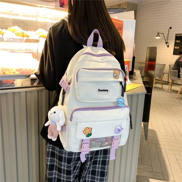 backpack japanese simple school student large-capacity travel shopping lapwomen backpacks solid color waterproof rucksack
backpack japanese simple school student large-capacity travel shopping lapwomen backpacks solid color waterproof rucksack