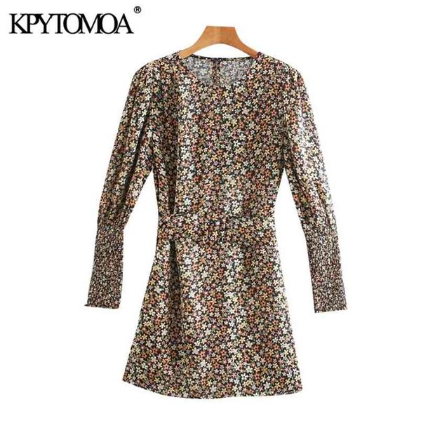 women chic fashion with belt floral print mini dress o neck long sleeve female dresses vestidos mujer 210420, White
women chic fashion with belt floral print mini dress o neck long sleeve female dresses vestidos mujer 210420, White